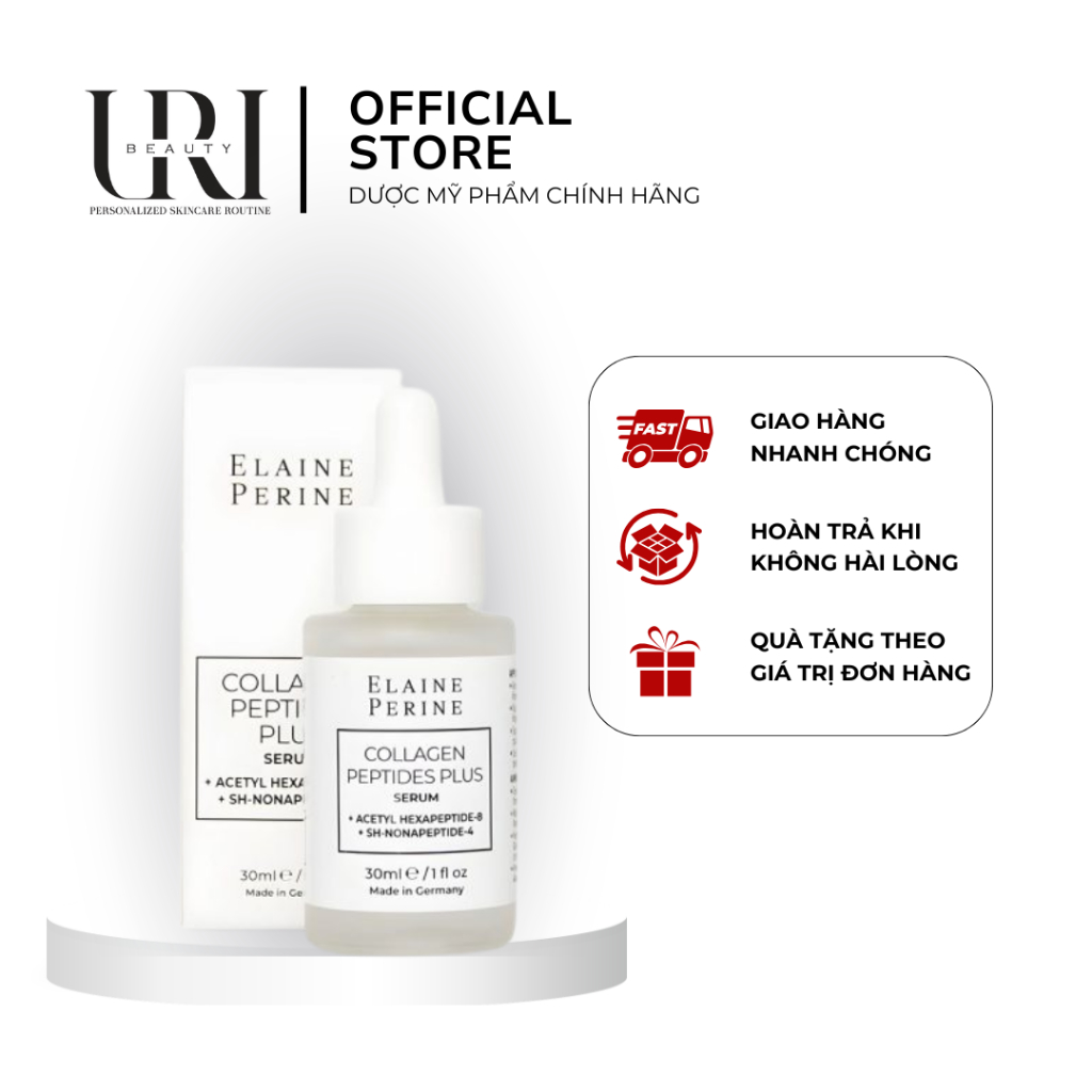[Chính Hãng] ELAINE PERINE Collagen Plus Serum – Serum Peptide Dưỡng Ẩm & Chăm Sóc Da 30ml