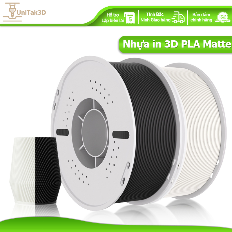 UniTak3D Nhựa in 3D PLA Matte 1.75mm 1kg 1.75mm Có thể được sử dụng trực tiếp in Bambu LAB Basic thô