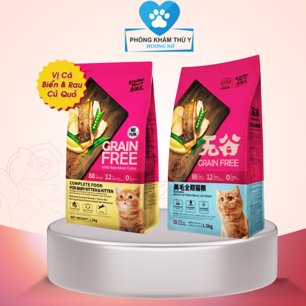 Hạt cho mèo Grain Free Kitchen Flavor