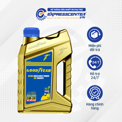 Dầu Nhớt Xe Oto Goodyear Ultra Excellence Power HD 10000FE 5W30 CK4 4L