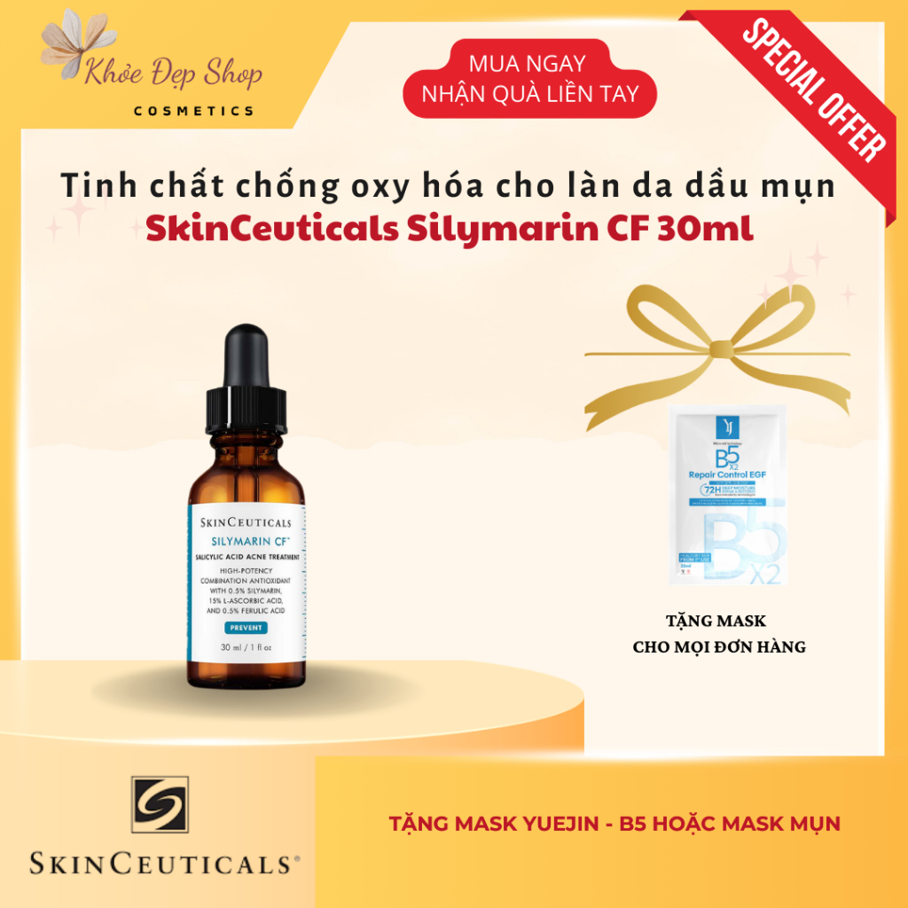 Tinh chất chống oxy hóa Skinceuticals Silymarin CF 30ML