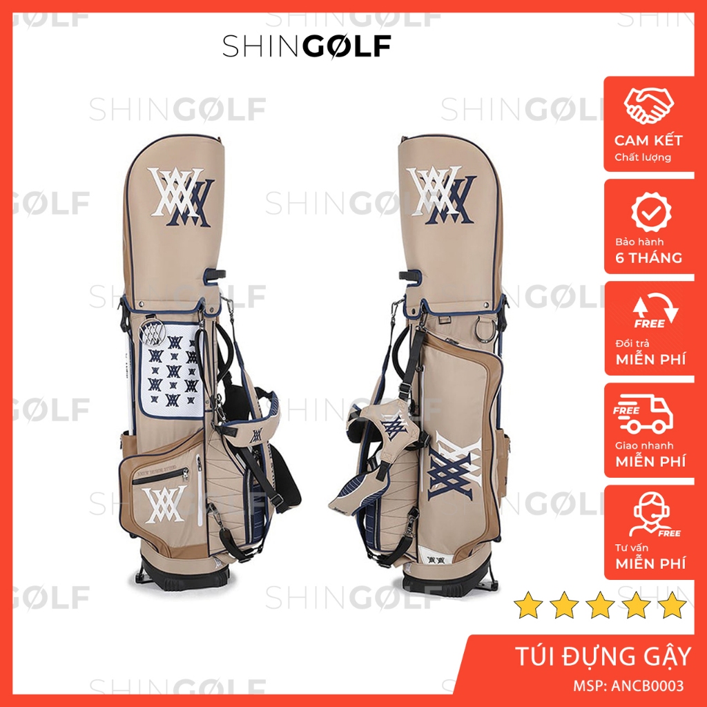 [HÀNG NHẬP KHẨU] Túi Đựng Gậy Golf ANEW Stand Bag Chống Nước Nhiều Ngăn Kèm Chân Chống Cao Cấp