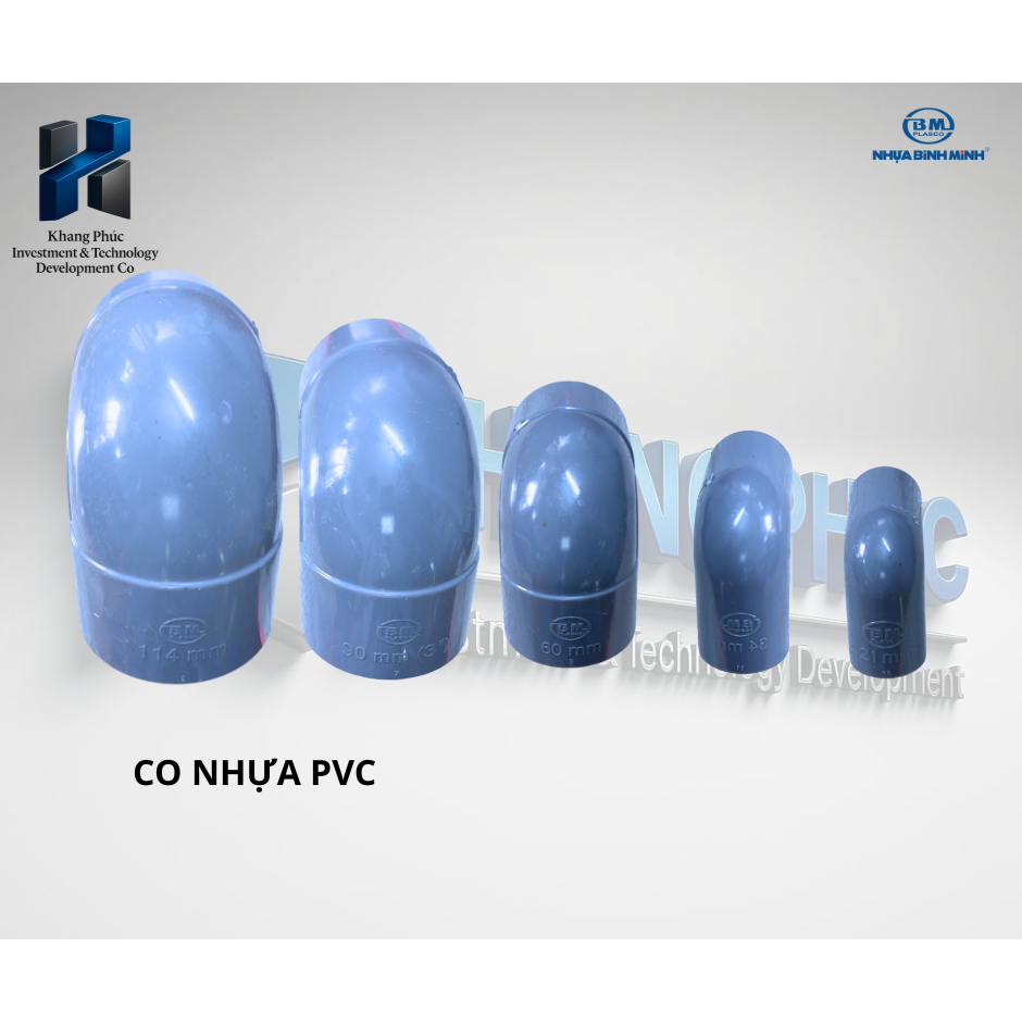 [ BÌNH MINH ] Co Nhựa PVC 90°  – Co góc chuyển hướng ống nước uPVC 90MM