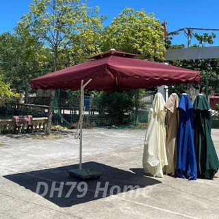 Ô Lệch Tâm Vuông 2m5 Cao Cấp - Dù Che Nắng Ngoài Trời Chống Tia UV, Khung Sắt Sơn Tĩnh Điện