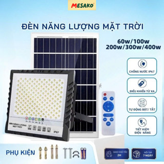 Đèn năng lượng mặt trời  100W đèn pha sân vườn tự động chống mưa và sét Công suất thực tế