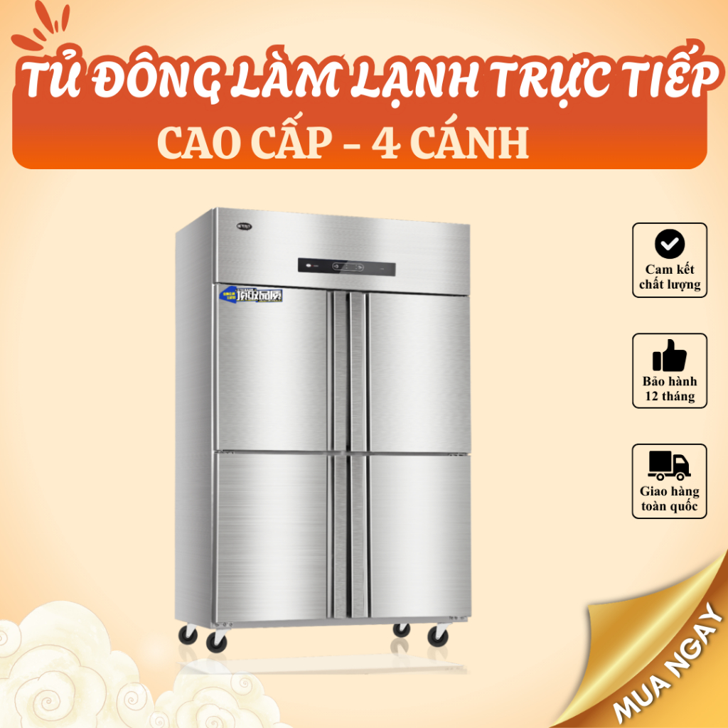 Tủ đông cao cấp giúp người dùng lưu trữ thực phẩm tươi sống, công xuất lớn phù hợp cho các nhà hàng quán ăn - Inox Aka