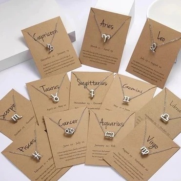 🍄Oct🍄Vòng cổ Mặt 12 Cung Hoàng Đạo