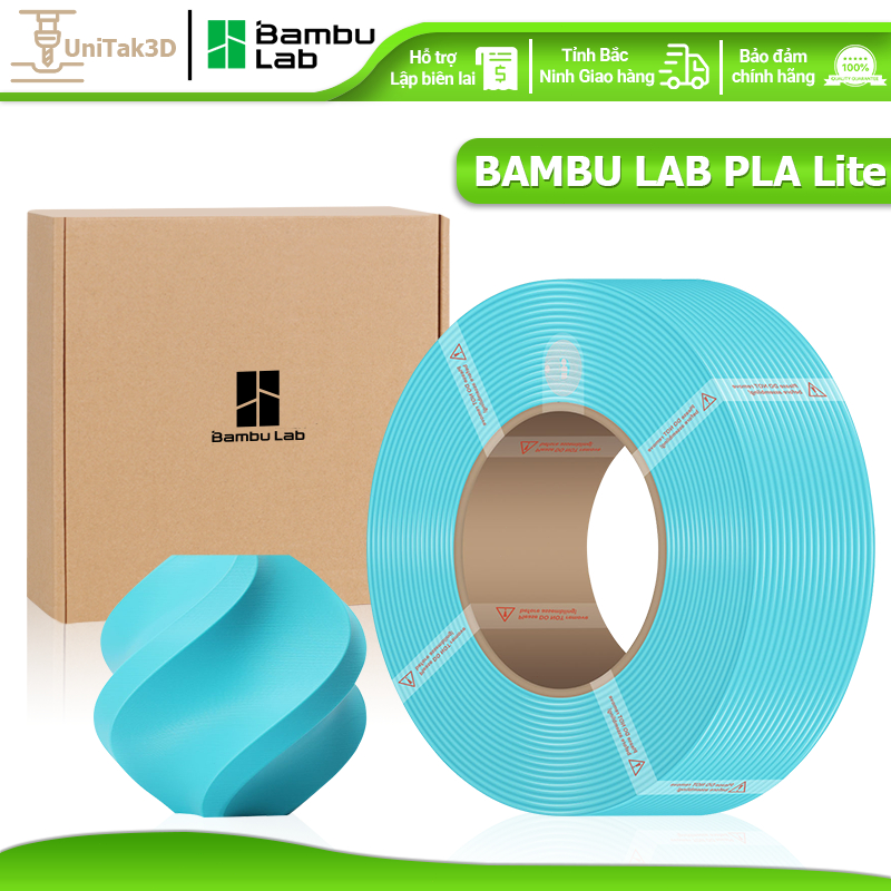 Bambu Lab Nhựa in 3D máy in Refill&Có khay PLA Lite 1kg Sợi nhựa in tốc độ cao 1.75mm with RFID TZPL