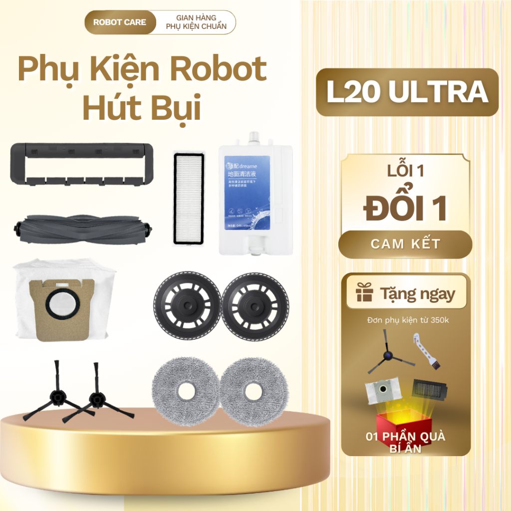 Phụ kiện Robot Hút Bụi Dreame L20 Ultra - Phụ kiện chất lượng cao robot hút bụi lau nhà L20 Ultra - 