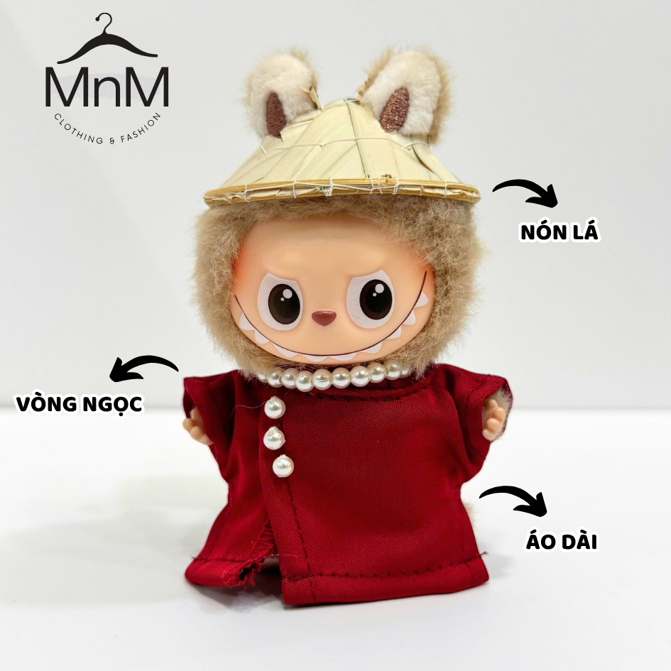 Áo dài Labubu V4 thiết kế riêng cho Labubu MiniÁo dài Labubu V4 thiết kế riêng cho Labubu Mini