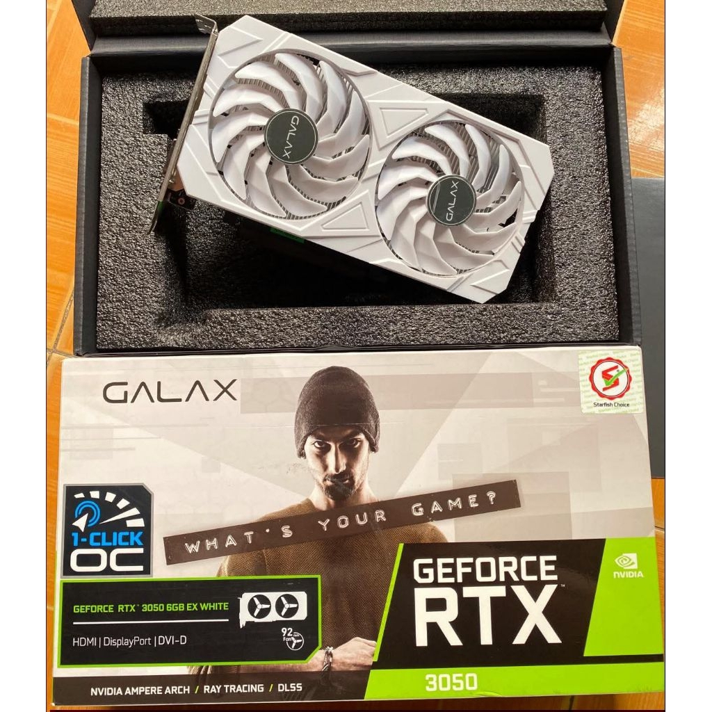 VGA GALAX RTX 3050 6GB EX White_Fullbox_BH 8/2028