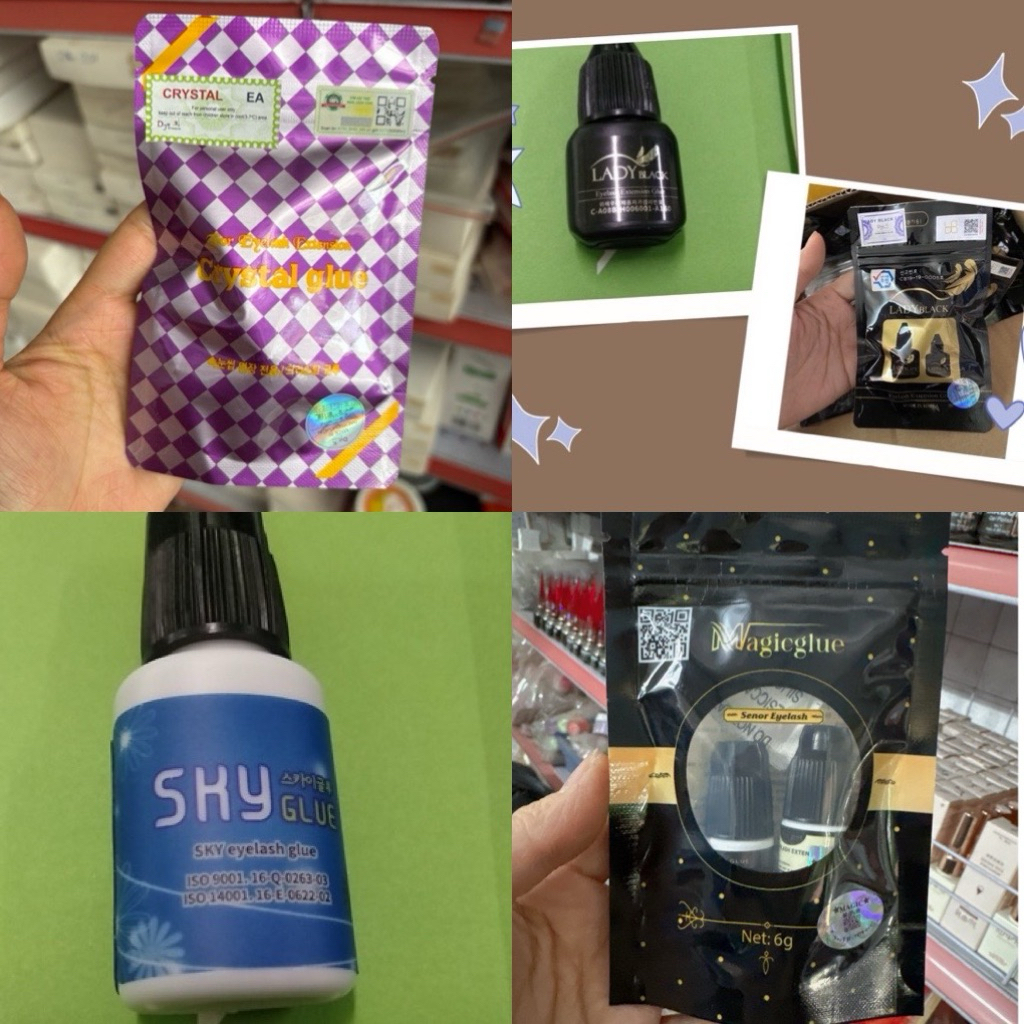 Keo nối mi sky,lady,magic,tím