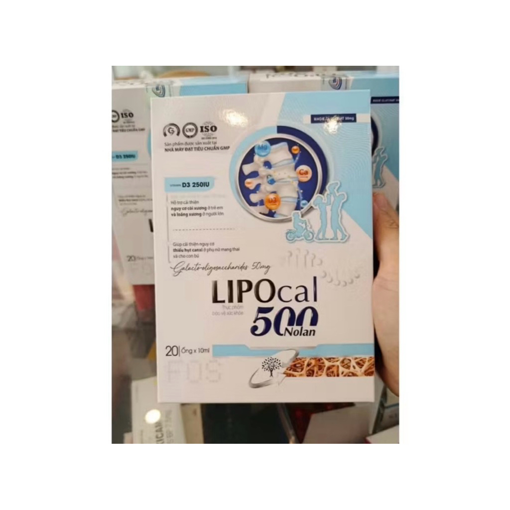 [ chính hãng ] Canxi sinh học LIPOCAL 5000 NOLAN giúp bổ sung canxi, xương răng chắc khỏe, phát triể