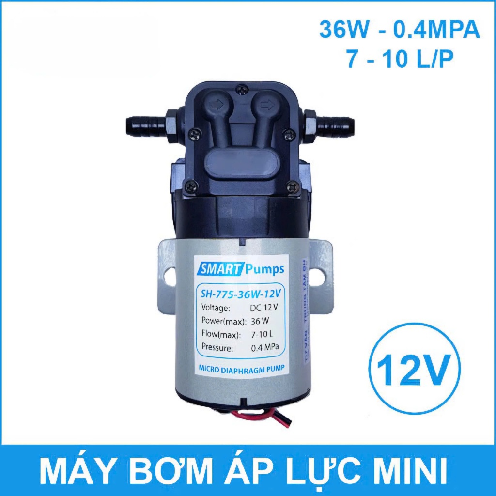Máy bơm mini áp lực 12V 36W SH-775