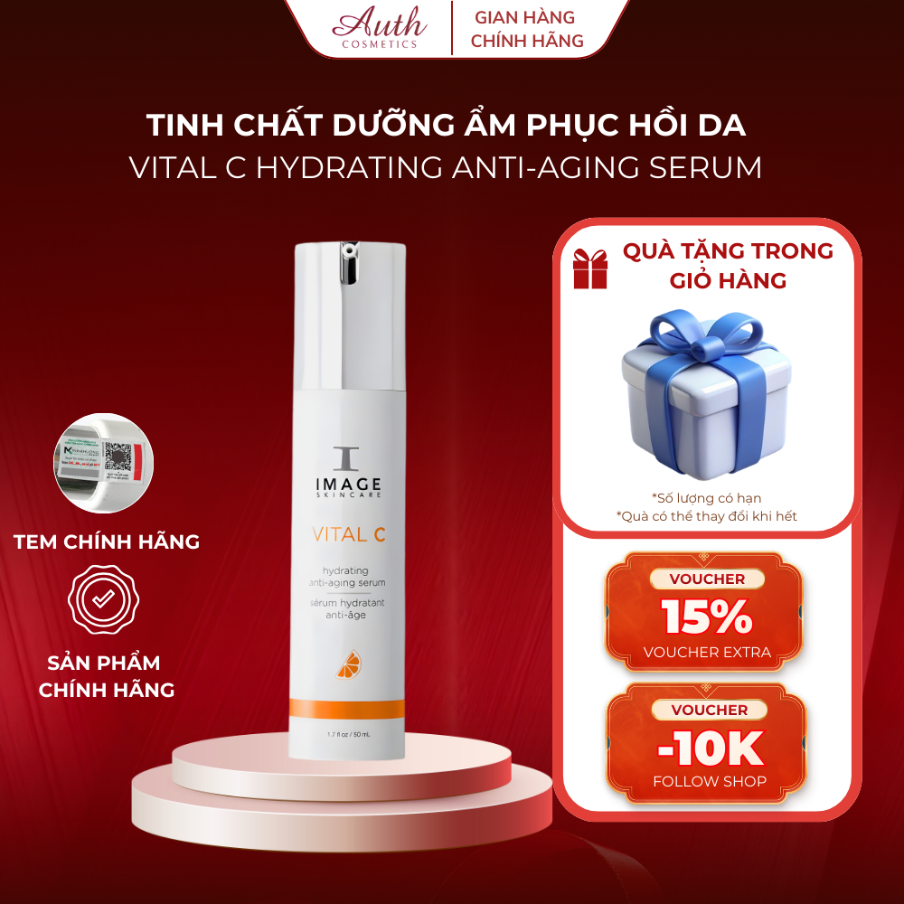 Serum dưỡng ẩm, chống oxi hóa Image VITAL C Hydrating Anti-Aging Serum 50ml