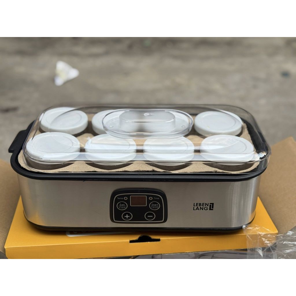 Máy làm sữa chua 8 hũ thuỷ tinh 180ml Lebenlang LBL9140
