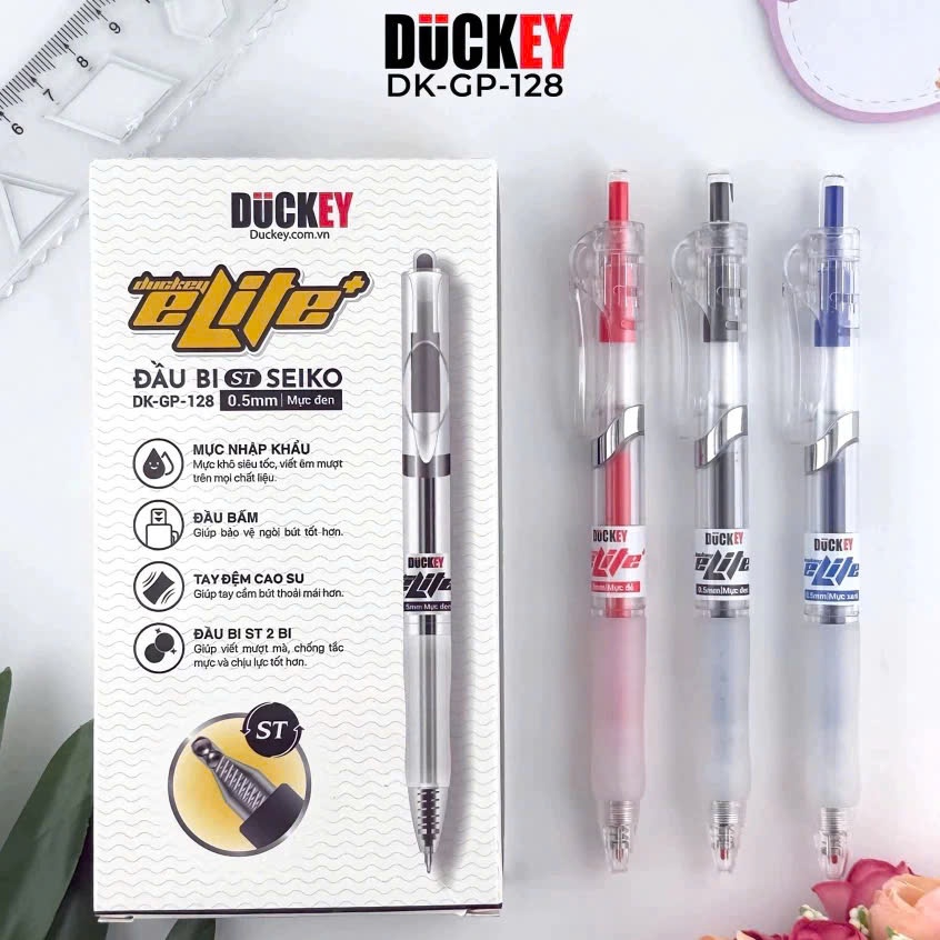 Bút Bi Nước Cao Cấp Duckey GP-128 0.5mm Duckey (168c/b, 8b/T)