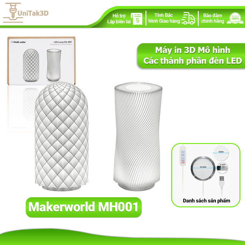 Banbu Lab Máy in 3D Các thành phần đèn LED cho A1 / A1 Mini P1P/P1S/X1/X1C/X1E Makerworld MH001 3DP0