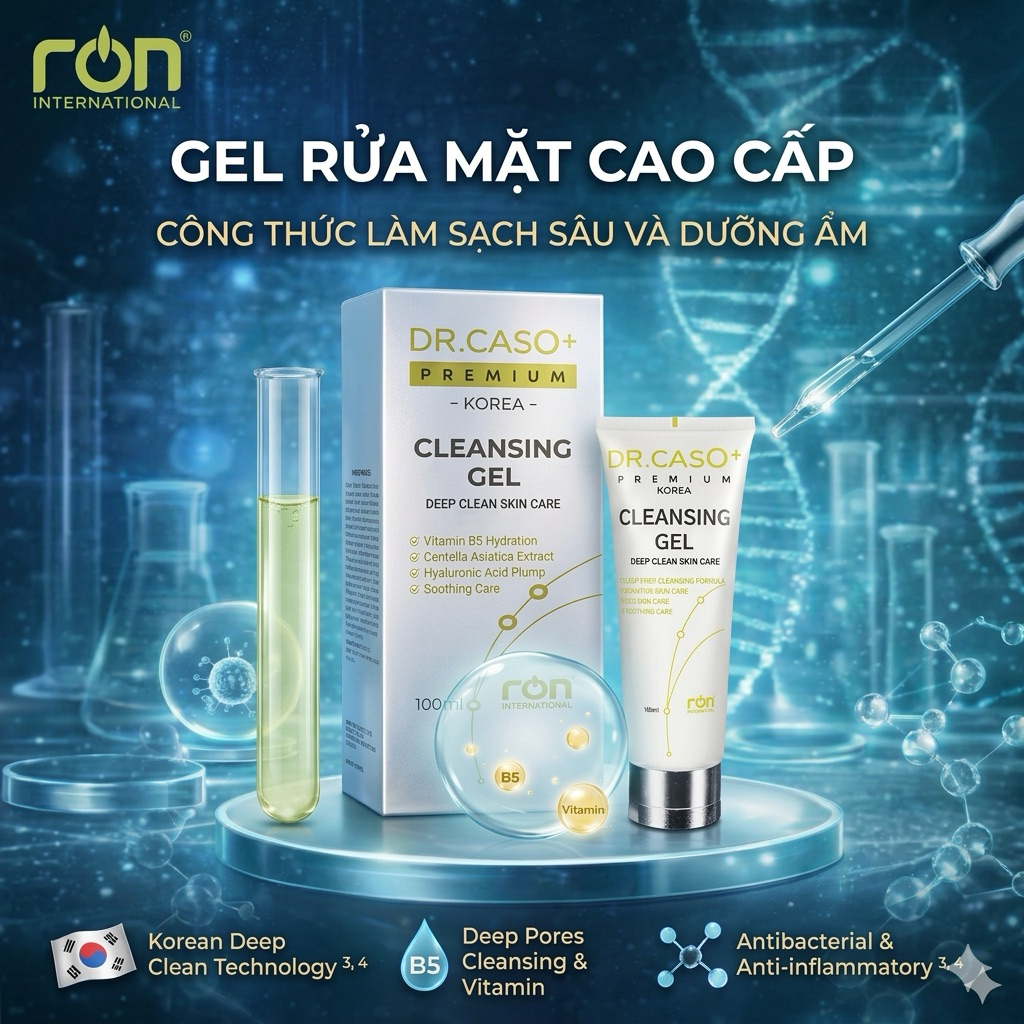 SỮA RỬA MẶT Ron Dr.Caso Cleansing Gel Ron