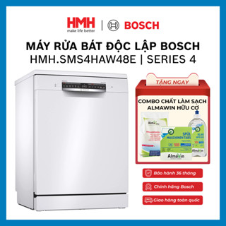 [CHÍNH HÃNG] Máy Rửa Bát Độc Lập BOSCH Series 4 xuất xứ Germany HMH.SMS4HAW48E