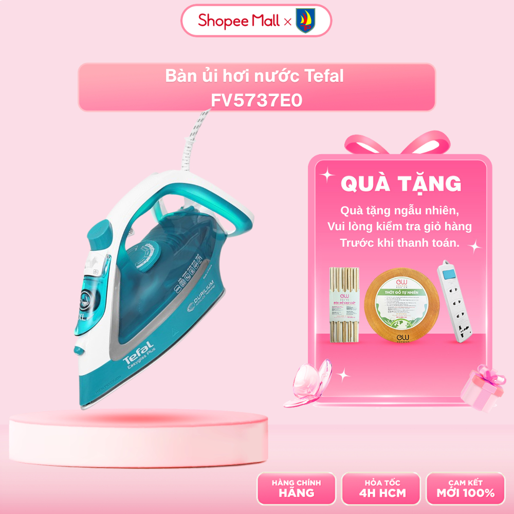 Bàn ủi hơi nước Tefal FV5737E0 | Sản xuất tại Pháp | Công suất 2500W - Bảo Hành 24 Tháng