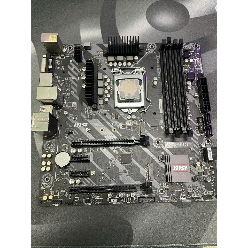 Combo main Z370 msi cpu i5 9400F hàng cũ