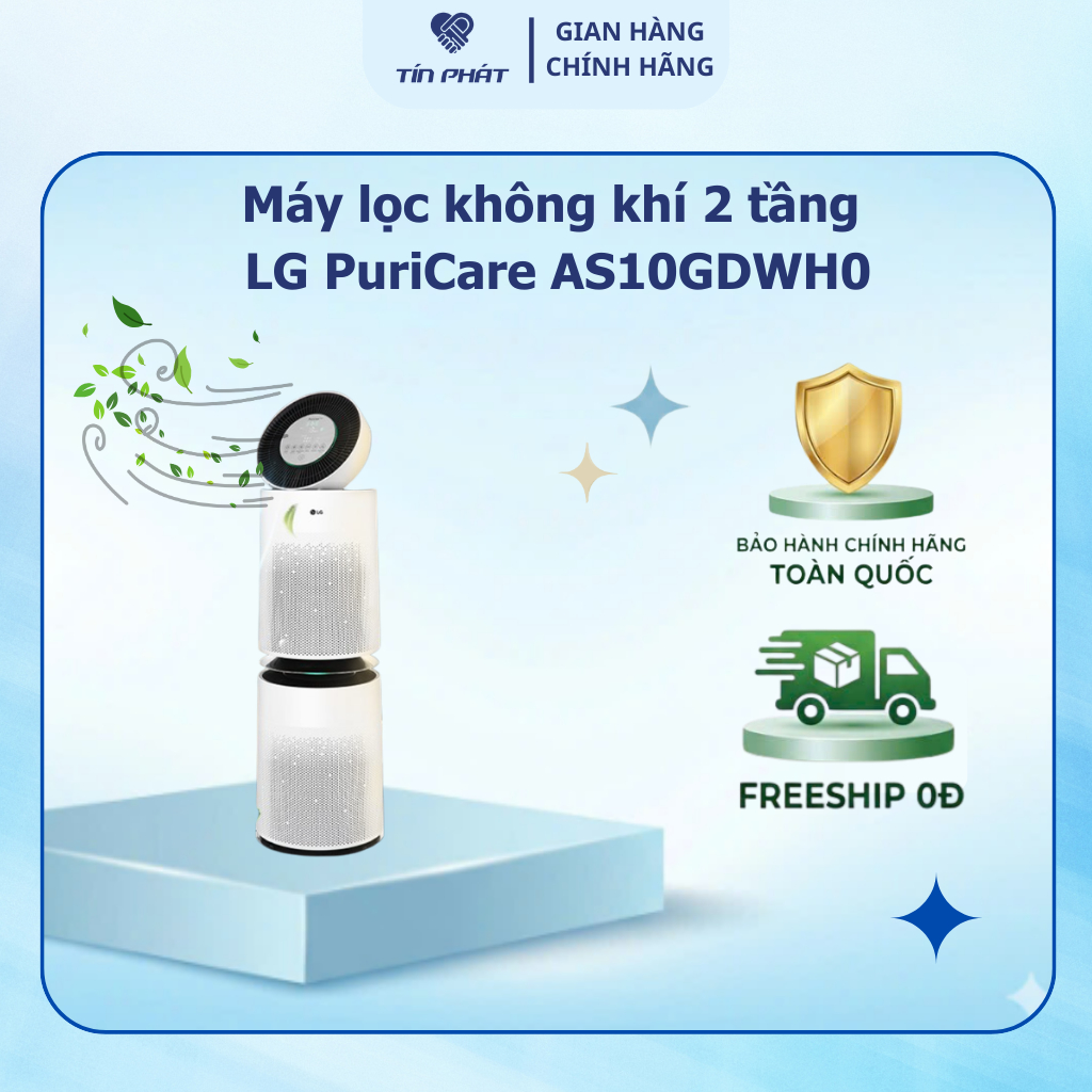 Máy lọc không khí 2 tầng LG PuriCare AS10GDWH0