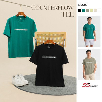 Áo Thun Nam COUNTERFLOW TEE 5S FASHION Chất Cotton Mềm Mát, Thiết Kế Năng Động M0ATS26015