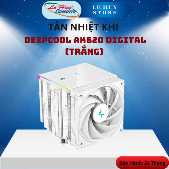Tản nhiệt khí DeepCool AK620 Digital White - Hàng Chính Hãng