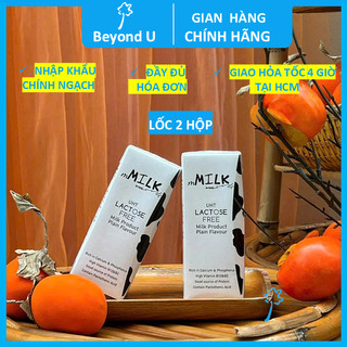 Lốc 2 hộp sữa bò nguyên kem không lactose mMILK 180ml - Sữa bò lactose free dễ tiêu hóa hơn