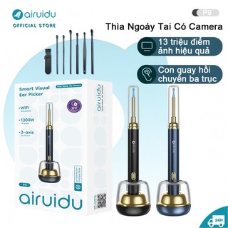 Airuidu P9 Que lấy ráy tai Trực quan hóa Nội soi 3P 13 megapixel Kết nối WiFi, hỗ trợ Android/iOS