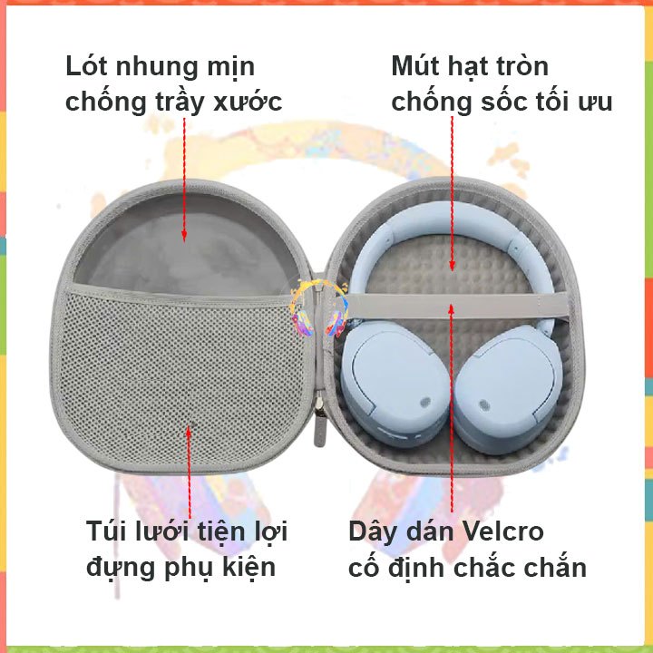 Hộp đựng tai nghe Sony XM5 túi bảo vệ sony 1000xm5 xm6 chống sốc chống nước