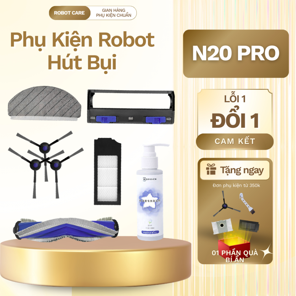 Phụ kiện robot hút bụi N20 Pro - Phụ kiện robot hút bụi lau nhà Deebot N20 Pro - Phụ kiện robot hút 