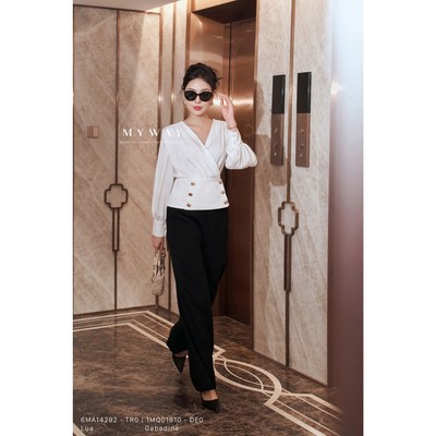 Quần Tây Nữ Dáng Suông Vừa MY WAY Công Sở Cao Cấp 1MQ01810