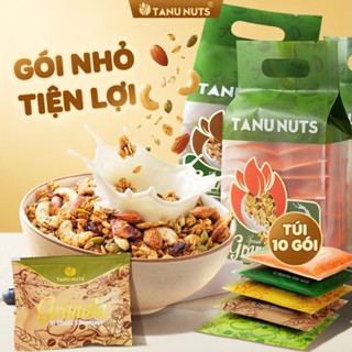 Ngũ cốc granola siêu hạt Special TANU NUTS túi nhỏ tiện lợi mix hạt dinh dưỡng tốt cho bà bầu, ăn kiêng giảm cân.