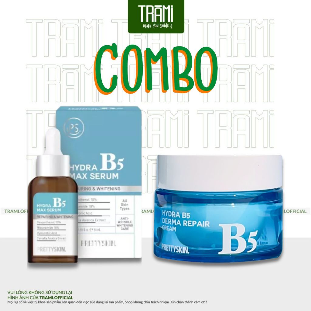 Combo Hydra B5 Max Serum và Hydra B5 Derma Repair Cream Pretty Skin