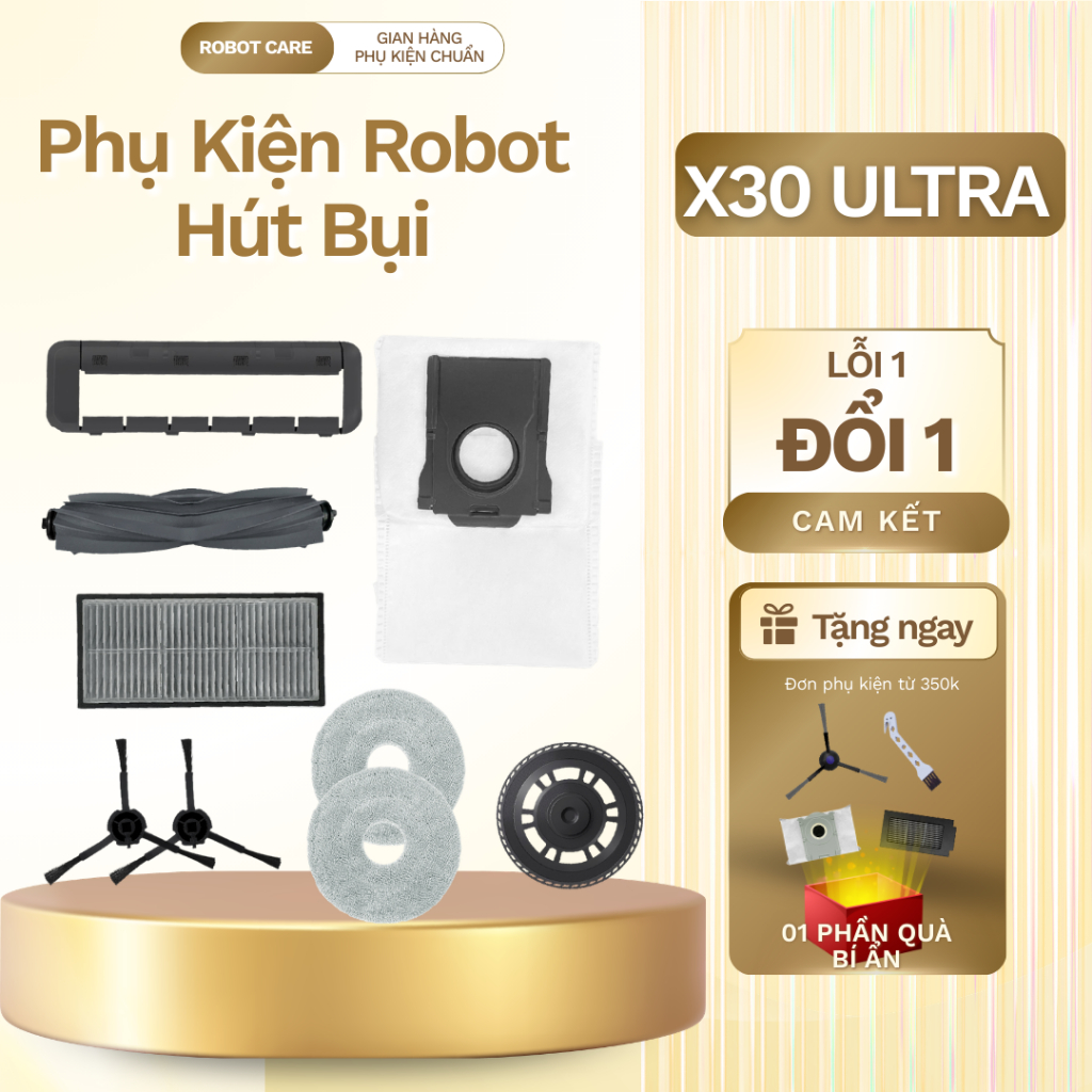 Phụ kiện Robot Hút Bụi Dreame X30 Ultra - Phụ kiện chất lượng cao robot hút bụi lau nhà X30 Ultra - 
