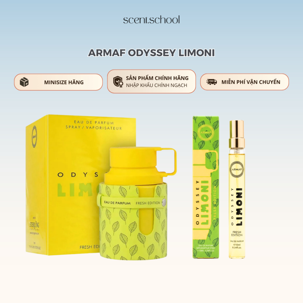 Mini 10ml | Armaf Odyssey Limoni EDP | Afternoon Swim Dupe/ Clone | Nước Hoa Unisex chính hãng | Sce