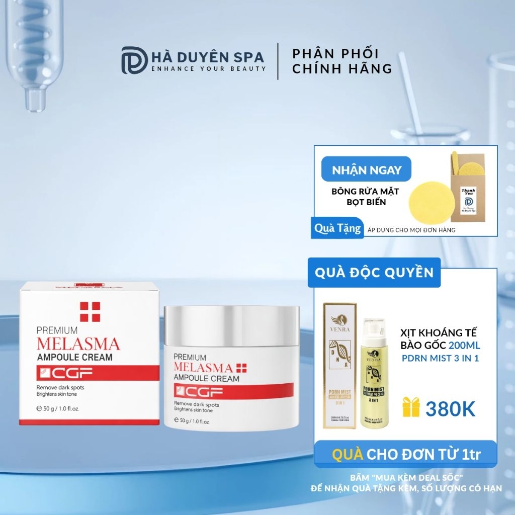 Kem Nám Anh Đào CGF Melasma Ampoule Cream 30ml - Dưỡng Trắng Da, Giảm Nám, Tàn Nhang