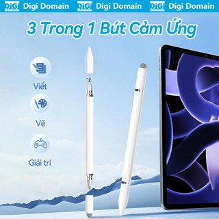 Bút cảm ứng điện dung 3 trong 1 Tương thích với iPad Pro MatePad Điện thoại Android và Màn hình cảm ứng Cở Hút từ tính