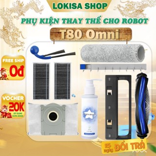 Phụ kiện robot hút bụi lau nhà Deebot T80 Omni - Phụ kiện robot hút bụi T80 Omni - Túi rác - màng lọc - chổi cạnh