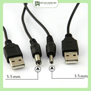 Cáp sạc loa bluetooth đầu tròn 5.5mm dài 80cm dây sạc loa phóng thanh, loa kéo loại tốt