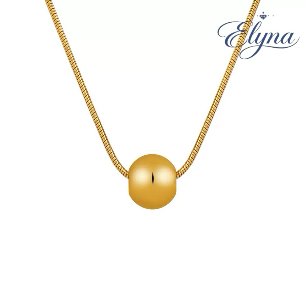 Dây Chuyền Titan Không Đen Gỉ Phối Hạt Đơn Giản |Elyna Jewelry