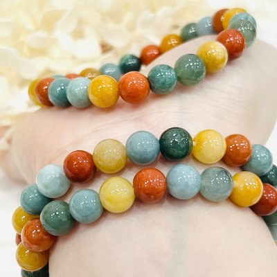 Vòng Tay Cẩm Thạch Đa Bảo Mix Thạch Anh 8ly - Ngọc Trai Trường Thịnh