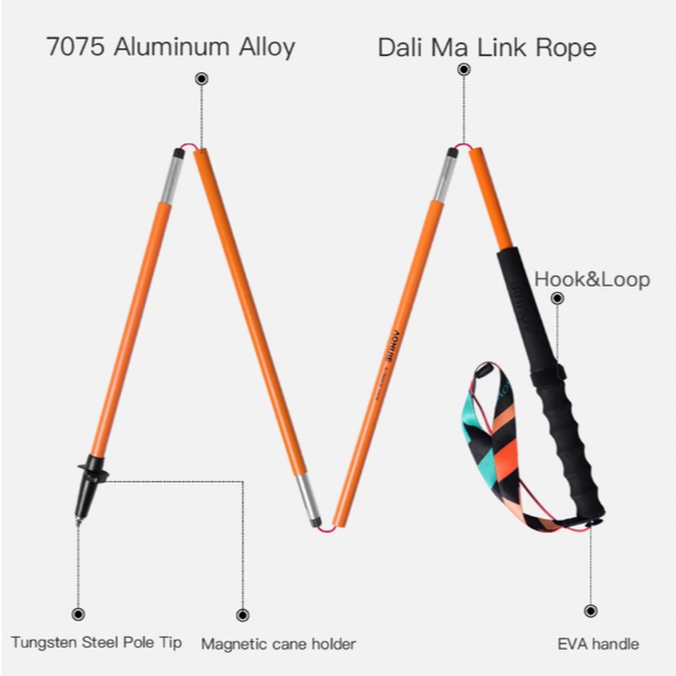 Gậy Đi Bộ Gậy Chạy Trail AONIJIE E4216 Hợp Kim Nhôm 7075 Dễ Gấp Gọn Siêu Nhẹ Tiện Lợi Cho Chuyến Đi 