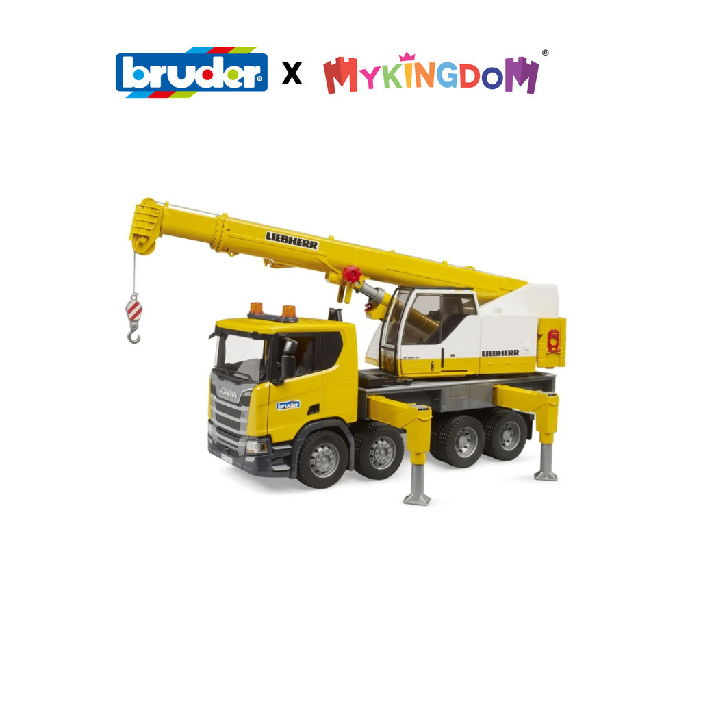 Đồ Chơi Mô Hình: Xe Tải Cần Cẩu Scania Super 560R Liebherr Bruder BRU03571