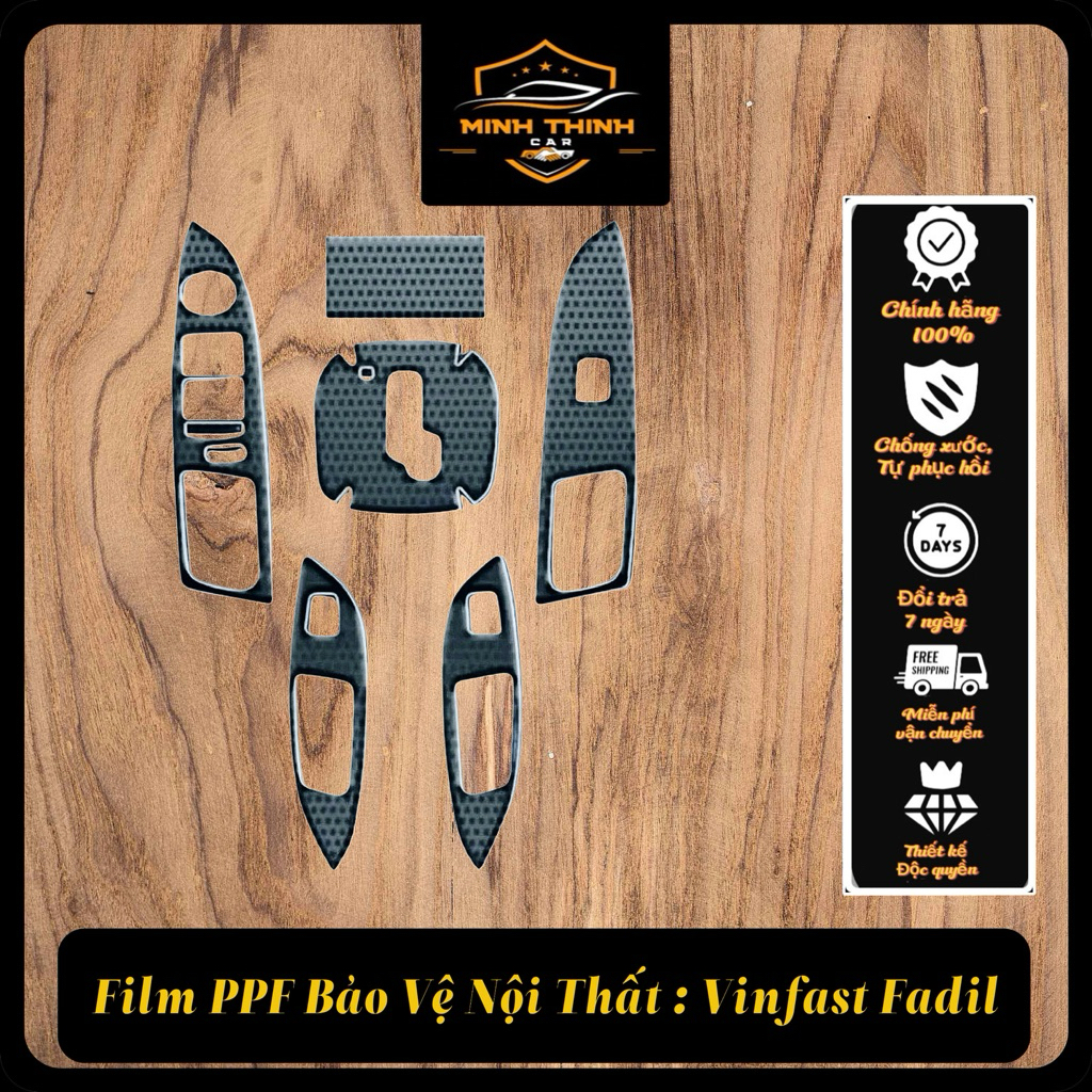 VINFAST Fadil: Miếng dán PPF TPU chống xước,che mờ vết xước cũ hiệu quả,tự phục hồi vết xước khi dùn