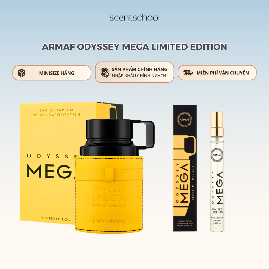 Mini 10ml | ARMAF Odyssey Mega | Nước hoa Nam | Scent.school Perfume