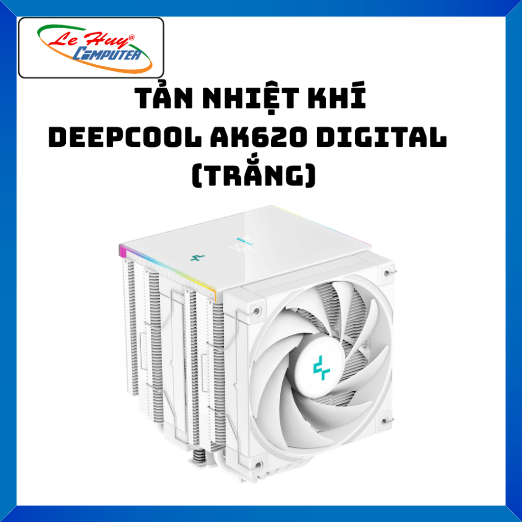 Tản nhiệt khí CPU DeepCool AK620 Digital White - Hàng Chính Hãng