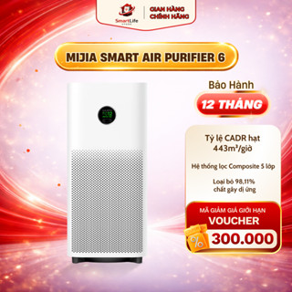 Máy lọc không khí Xiaomi Mijia Smart Air Purifier 6 Lọc Sạch Bụi Mịn hàng Quốc Tế chính hãng